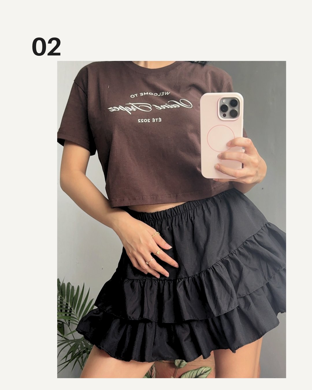 Set Ruffle Skirt — Look 02